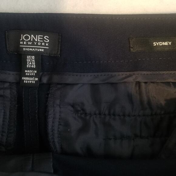 Jones New York Signature Sydney Women's Career Dress Pants, Blue, Size 10 - Picture 4 of 11